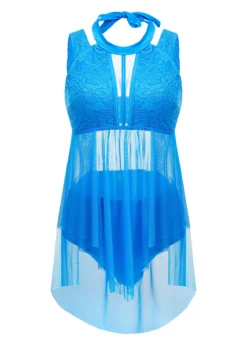Lace Mid Waisted Sky Blue Swimdress And Panty 11 Lace Mid Waisted Sky Blue Swimdress And Panty -LICA Clothing Shop 1697777899251913518