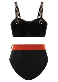 Leopard High Waist Wide Strap Bikini Set -LICA Clothing Shop 1698030032254114264