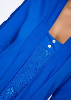 Lace Panel Long Sleeve Faux Two Piece T Shirt -LICA Clothing Shop 247580 P 15965299002034