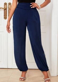 High Waisted Cutout Leg Solid Pants -LICA Clothing Shop 265760 P 16167443607423
