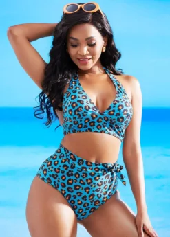 Halter Leopard High Waisted Bikini Set 9 Halter Leopard High Waisted Bikini Set -LICA Clothing Shop 266082 P 16155181712404