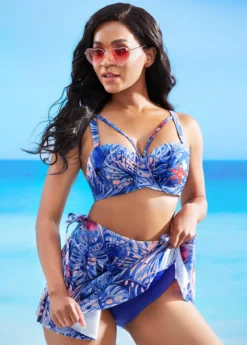 Leaf Print High Waisted Bikini Set -LICA Clothing Shop 266739 P 16173261331764