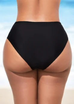 Striped Mid Waist Spaghetti Strap Bikini Set -LICA Clothing Shop 288871 P 16371198821764