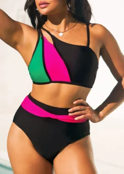 High Waisted Black Contrast Bikini Set 8 High Waisted Black Contrast Bikini Set -LICA Clothing Shop 292557 P 16430771351333