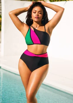 High Waisted Black Contrast Bikini Set 9 High Waisted Black Contrast Bikini Set -LICA Clothing Shop 292557 P 16430771355934