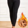 Black Pocket Skinny Elastic Waist Pants