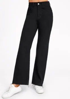 Black Pocket Button Fly High Waisted Jeans -LICA Clothing Shop 320780 P 16711017982463