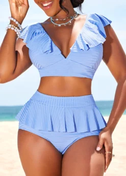 Ruffle High Waisted Light Blue Bikini Set 8 Ruffle High Waisted Light Blue Bikini Set -LICA Clothing Shop 329078 P 16848400131712