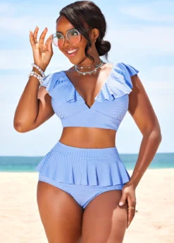 Ruffle High Waisted Light Blue Bikini Set 11 Ruffle High Waisted Light Blue Bikini Set -LICA Clothing Shop 329078 P 16848400135415