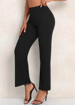 Elastic Waist High Waisted Black Pants -LICA Clothing Shop 339970 P 16920130860202