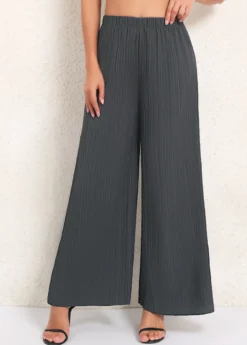 Dark Grey High Waisted Wide Leg Pants 8 Dark Grey High Waisted Wide Leg Pants -LICA Clothing Shop 340217 P 16934775323443